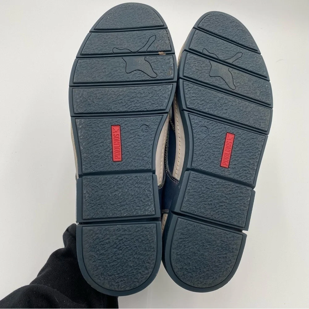 Pikolinos Men's Leather Palamos Mor Slip On Loafers Flats Shoes Navy Size 11.5‎